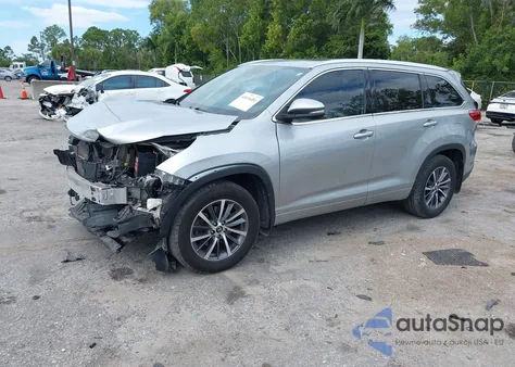 2018 Toyota Highlander Xle from USA, damaged, VIN 5TDJZRFH1JS817410